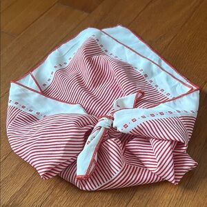 American Eagle Outfitters Red and White Striped Bandana